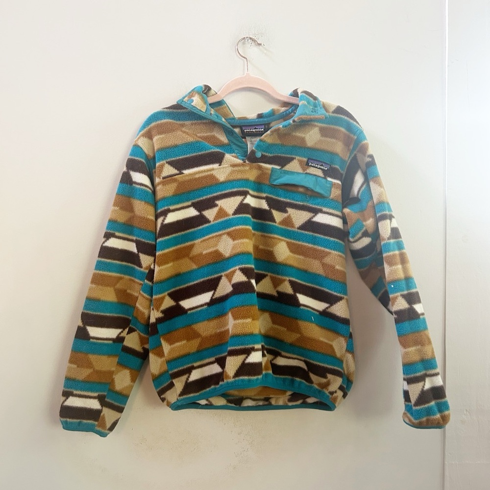 Patagonia vintage pullover‎ Aztec fleece small